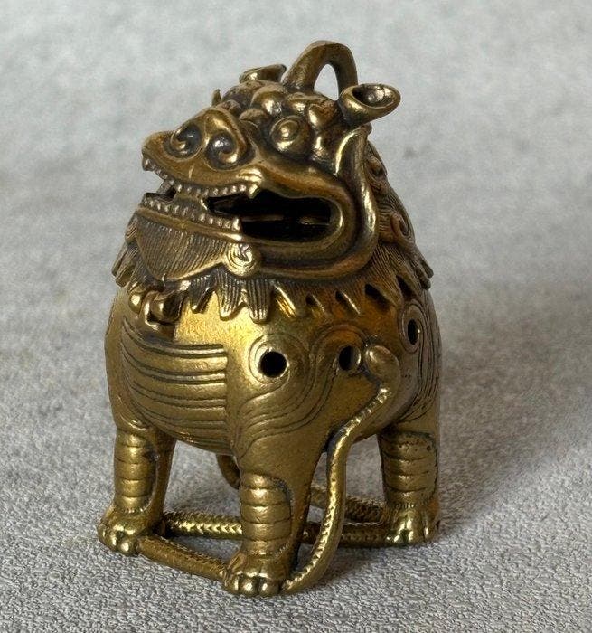 Brûleur dencens - Bronze - êtres mythiques, Antiquités & Art, Art | Objets design