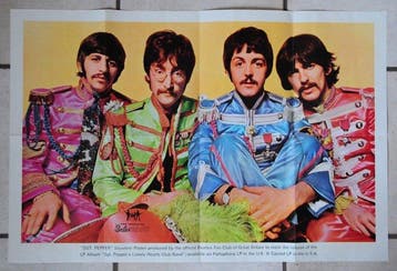 Beatles - Fan Club Posters, un ensemble de trois affiches