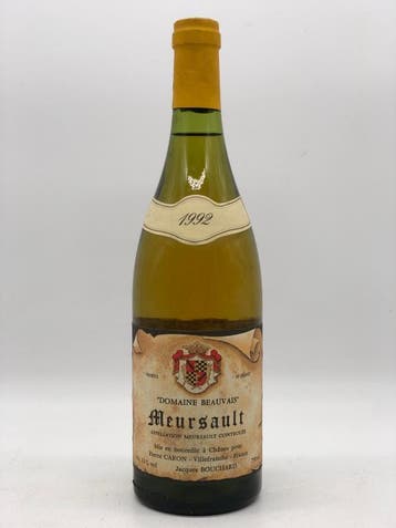 1 x 75cl Meursault Domaine Beauvais J. Bouchard 1992 (wit), Verzamelen, Wijnen, Ophalen of Verzenden, Nieuw, Frankrijk, Witte wijn