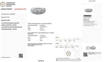 Armband - 18 karaat Witgoud - 7.32ct. tw. Diamant, Nieuw