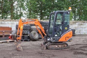 Veiling: Minigraver Hitachi Zaxis ZX14-3 CLR Diesel 11kW 200, Ophalen