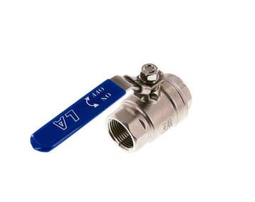 Robinet à boisseau spherique G1 2 voies Acier inoxydable, Verzenden