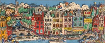 Charles Fazzino (1955) - Alluringly Amsterdam, Antiek en Kunst