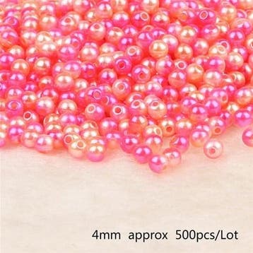 Parels pareltjes Rijgparels Rainbow 4mm ca. 500 st, Hobby en Vrije tijd, Nieuw