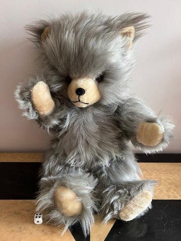 Vintage - Speelgoed XL teddybeer grijs - 1960-1970 -