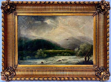 Robert Gleich (1859-1912) - Gebirge, Antiek en Kunst