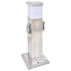 vidaXL Buitenstopcontact op zuil met lamp (roestvrij staal), Bricolage & Construction, Électricité & Câbles, Verzenden