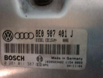 Volkswagen ECU AUDI A6 2,5 TDI (motormanagement, toebehoren), Ophalen of Verzenden, Gebruikt, Volkswagen