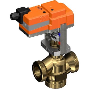 Belimo Vanne à Globe 3 Voies 15mm G2-3/4 Kvs40 24VAC/DC 150s, Verzenden