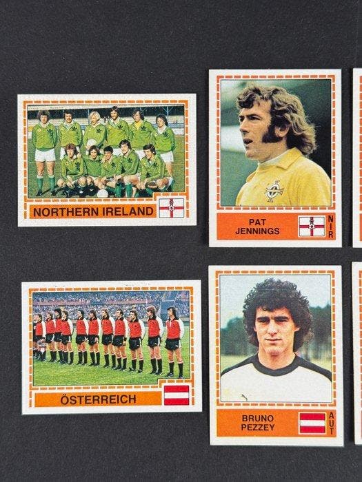 1980 Panini #223, 225/228, 230/232 Europa 80 - Northern, Collections, Autocollants