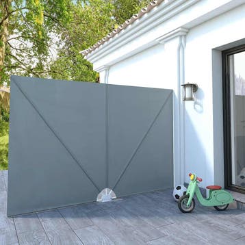 vidaXL Terrasscherm inklapbaar 300x200 cm grijs, Verzenden, Nieuw