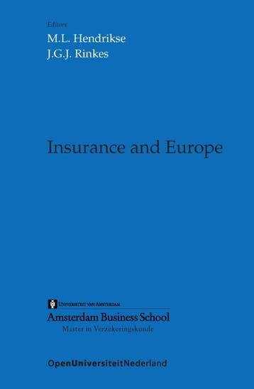Insurance And Europe |  | Nieuw, Verzenden, Nieuw