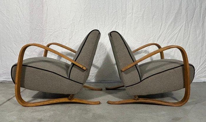 Up Závody - Jindrich Halabala - Fauteuil (3) - H-269 -, Antiek en Kunst, Kunst | Designobjecten