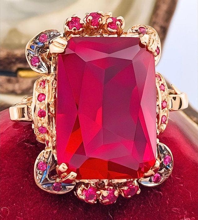 Sans prix de réserve - Bague - 9 carats Or rose, Argent, Handtassen en Accessoires, Ringen