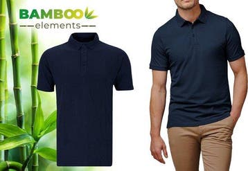 2dekans | Bamboo Elements - Polo Shirt Heren - Navy Blauw -, Kleding | Heren, Ophalen of Verzenden, Nieuw