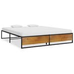 vidaXL Bedframe metaal zwart 180x200 cm, Huis en Inrichting, Verzenden, Nieuw
