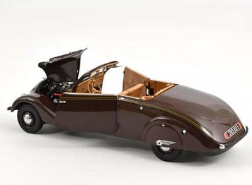Norev 1:18 - Modelauto - Peugeot 402 Eclipse - 1937 - Bruin.
