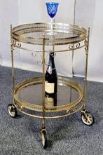 Serveerwagen - Messing - Filigraan en Edel, Antiek en Kunst, Curiosa en Brocante