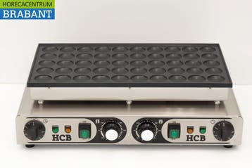 HCB RVS Poffertjesplaat Poffertjesbakplaat 50 dops 230V, Ophalen of Verzenden, Nieuw in verpakking