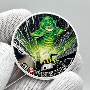 Tuvalu. 1 Dollar (#041) 2017 – Ghostbusters – Slimer – 1 oz