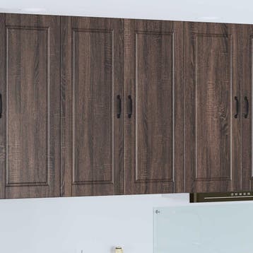 vidaXL Wandkast PORTO Bruin Eiken 80 x 31 x 100 cm Bewerkt, Verzenden