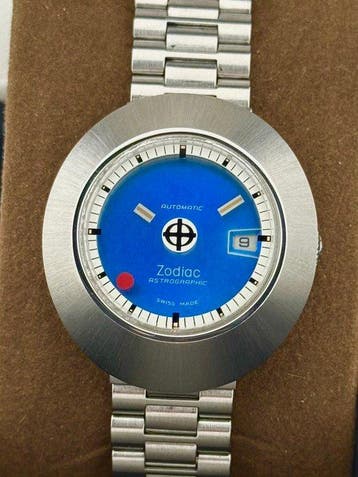 Zodiac - Zonder minimumprijs - Astrographic Automatic Blue, Handtassen en Accessoires, Horloges | Heren, Nieuw