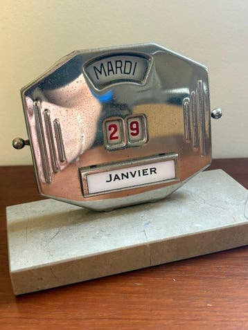 Calendrier perpétuel - mistral - France - Calendrier art, Antiquités & Art