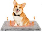 Vetbed Hond – Hondenmat - Warmtedeken Hond - 76x48 cm – Grij, Verzenden, Nieuw