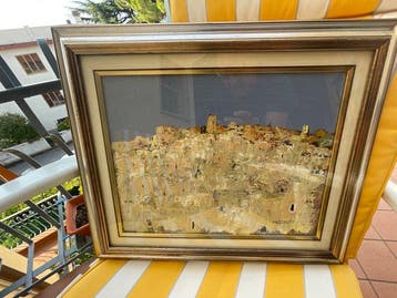 Gabriele Mazzanti (XX) - Paesaggio mediterraneo, Antiek en Kunst, Kunst | Schilderijen | Modern
