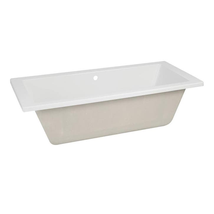 BWS Inbouw Ligbad | DUO | Saturnus | 180x80x49cm | Acryl Wit, Doe-het-zelf en Bouw, Sanitair, Bad, Nieuw, Ophalen of Verzenden