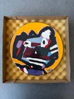 Glazed Earthenware - Karel Appel - Bord - Face - Keramiek -