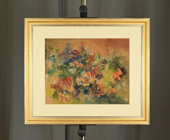 Jean Dufy (1888-1964)  - Jetée de fleurs, Antiquités & Art, Art | Peinture | Classique