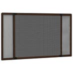 vidaXL Raamhor uitschuifbaar (75-143)x50 cm bruin, Doe-het-zelf en Bouw, Deuren en Vliegenramen, Verzenden, Nieuw