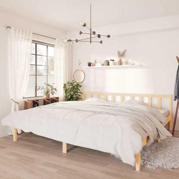 vidaXL Bedframe massief grenenhout 180x200 cm, Huis en Inrichting, Verzenden, Nieuw