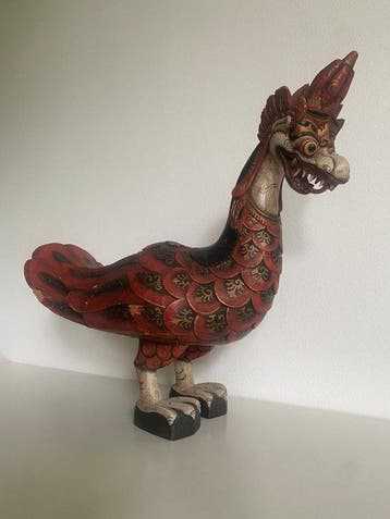 Mythisch dier; Naga en Eend - Beeld - Naga - Bali -, Antiquités & Art