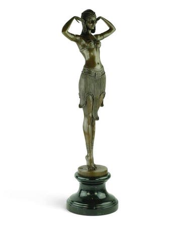 Demetre Haralamb Chiparus (1886-1947) - after - sculptuur,, Antiquités & Art