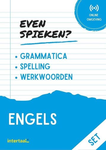 Even Spieken - Engels grammatica, spelling (set) Intertaal, Verzenden, Intertaal