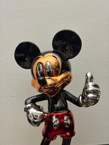 GF Exclusives - Chrome Colored Mickey Mouse Sculpture, Antiek en Kunst