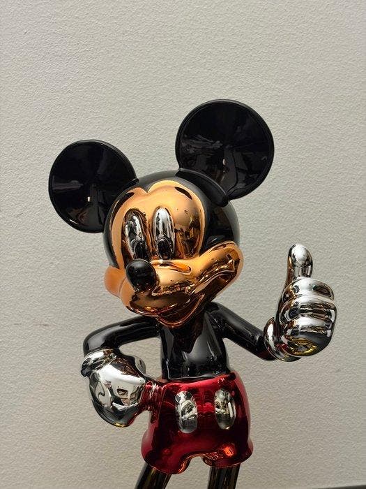 GF Exclusives - Chrome Colored Mickey Mouse Sculpture, Antiek en Kunst, Kunst | Designobjecten