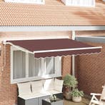 vidaXL Zonnescherm Frame Bruin 250 x 200 cm Polyester met, Verzenden, Nieuw