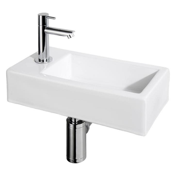 Fonteinset Differnz Helios Links 37.5x18.5x9.5 cm Keramiek, Bricolage & Construction, Sanitaire, Enlèvement ou Envoi