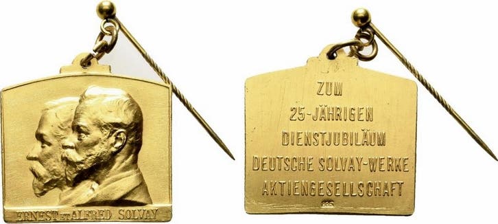 Nach 1905 duitses Reich Kaiserreich Solvay Werke Bernburg..., Timbres & Monnaies, Pièces & Médailles, Envoi