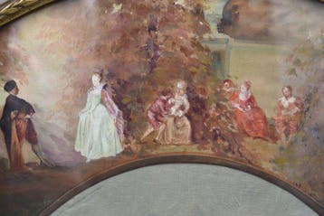 Lijst- Abaniquero met verf - J. Carrión - Hout
