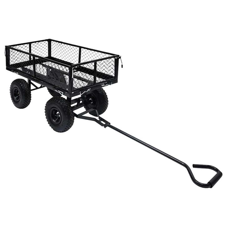 vidaXL Tuinwagen 250 kg zwart, Bricolage & Construction, Outillage | Outillage à main, Envoi