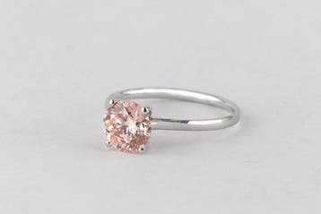 Zonder minimumprijs - Ring - 14 karaat Witgoud - 1.01ct. tw., Nieuw