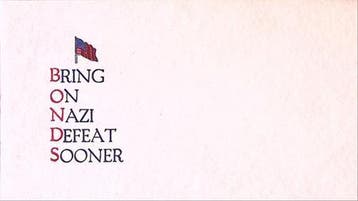 Amerikaanse envelop WWII (lijst optie), Verzenden