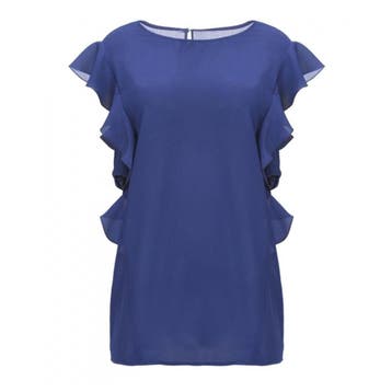 Pinko • blauwe zijden top Coronet • 34 (IT40), Kleding | Dames, Pinko, Maat 42/44 (L), Nieuw, Verzenden