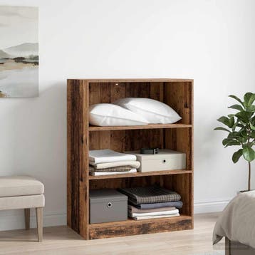 vidaXL Kledingkast Oud hout 77 x 48 x 102 cm Bewerkt hout, Huis en Inrichting, Kasten | Kleerkasten, Verzenden, Nieuw