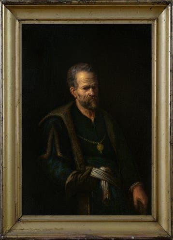 Duitse school (XVIII) - Ritratto di gentiluomo in manto