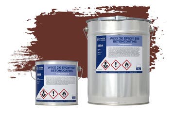 Wixx 2K Epoxy 550 Betonverf RAL 8012 | Roodbruin 5L, Verzenden, Nieuw